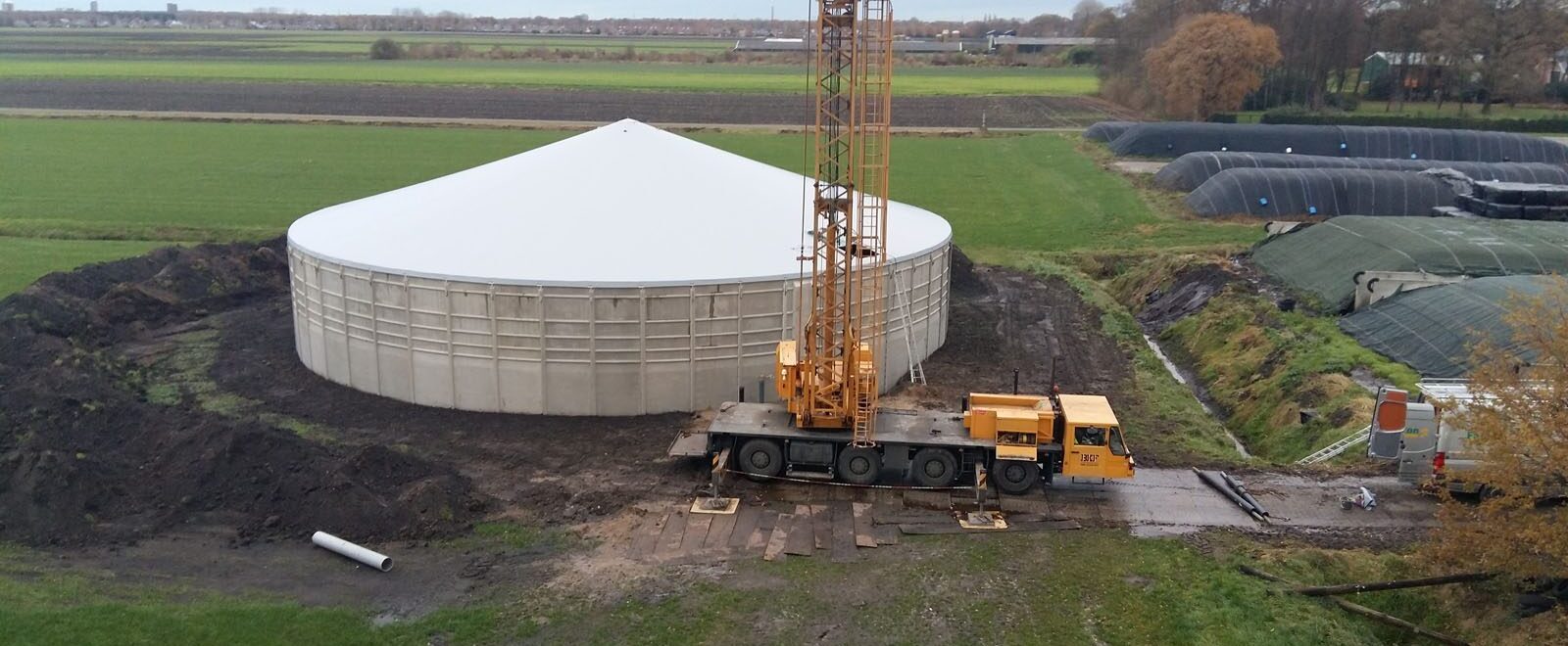 Mestsilo van Fabiton gerealiseerd project met spankap