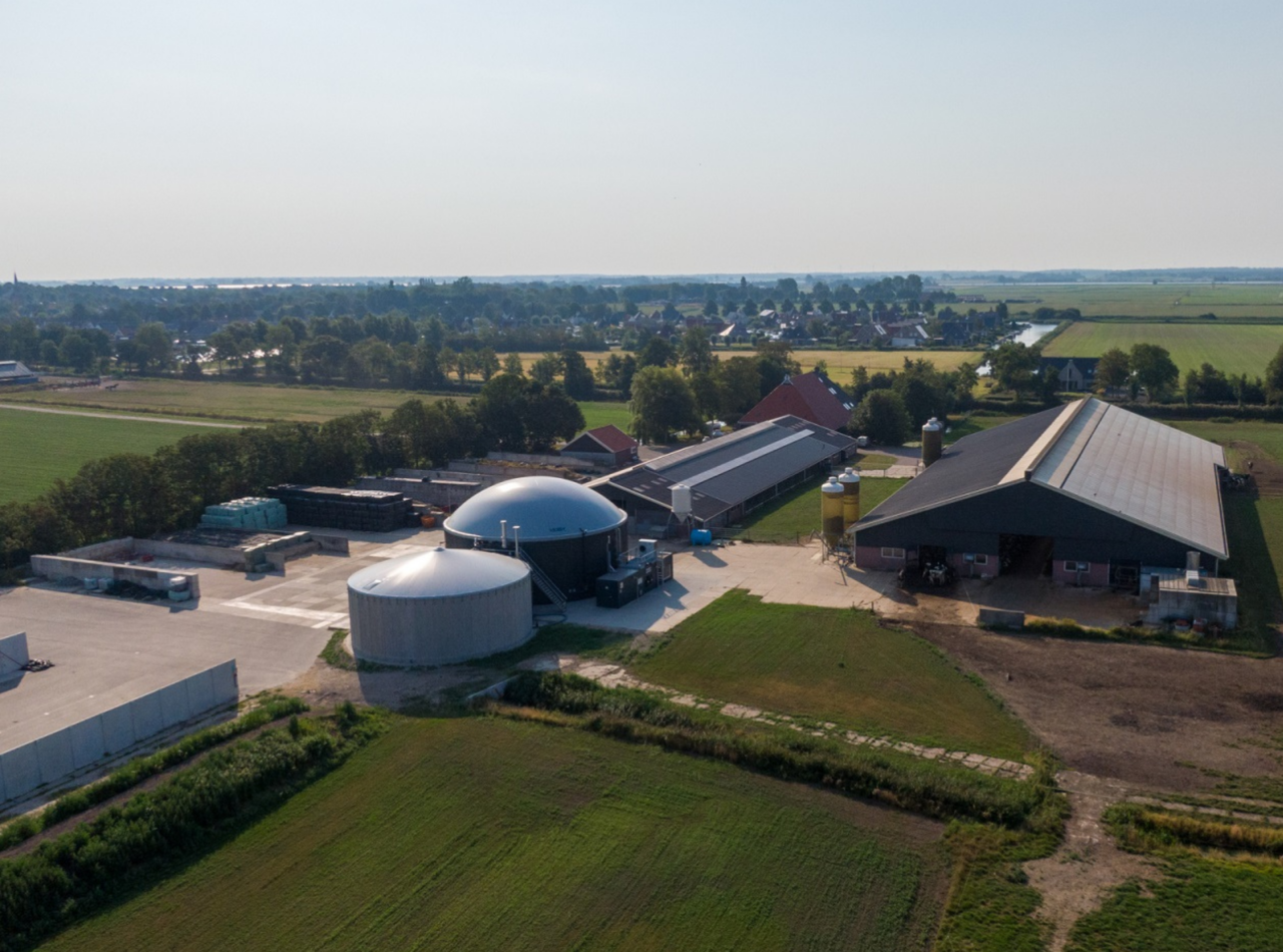 Mestopslagsystemen van Fabiton bij boerderij