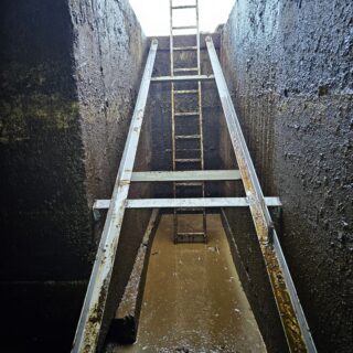 Inspectie en onderhoud van mestkelder door Fabiton Agro